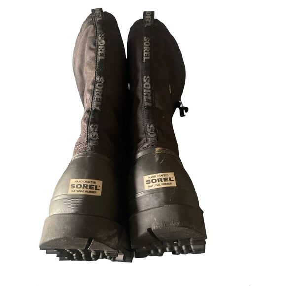 Sorel Mens Black Glacier Waterproof Heavy Duty Winter Snow Boots Size 7 - Picture 5 of 8